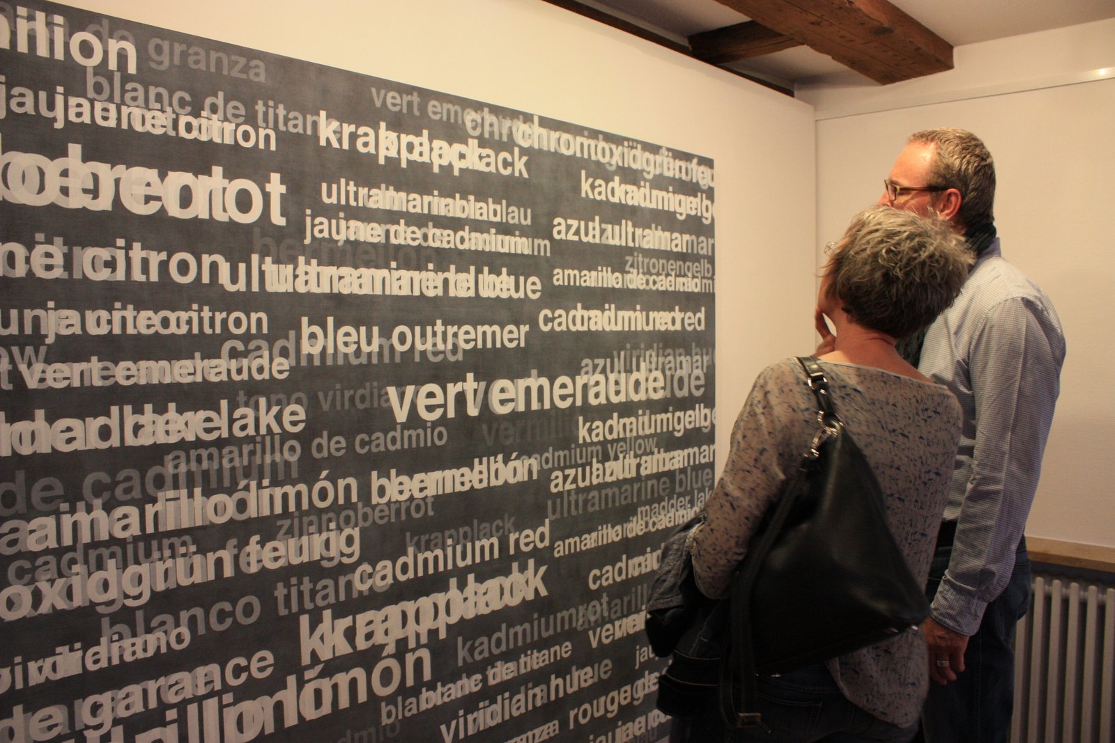Ausstellung Anton Berta Cäsar. Worte, Zeichen, Notationen im Werk von Bettina Rave, Hesse Museum Gaienhofen, 2017